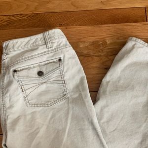 Loft white corduroy pants